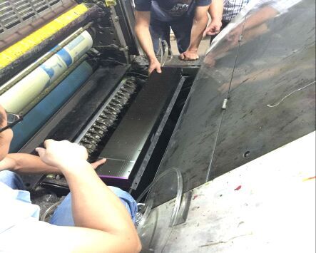 印刷系統加裝uvled紫固化光源